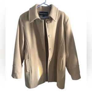 Marvin Richards Women's Tan Pea Coat sz: XL